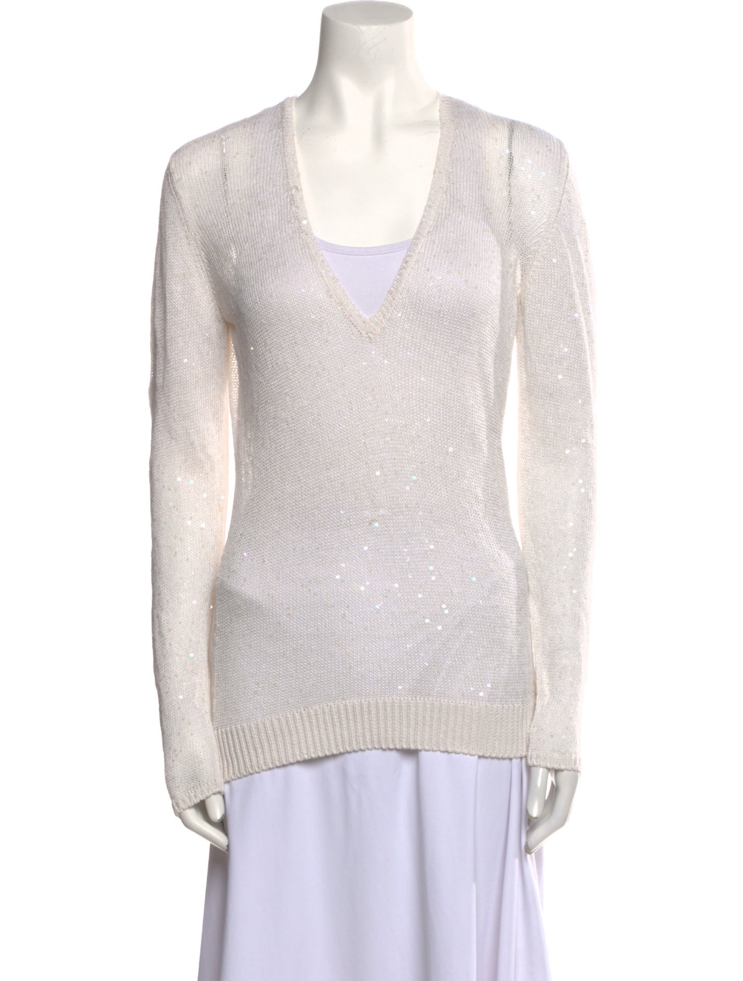 Brunello Cucinelli Linen V-Neck Tunic