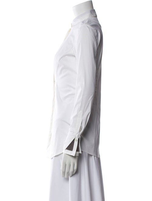 Brunello Cucinelli Long Sleeve Button-Up Top