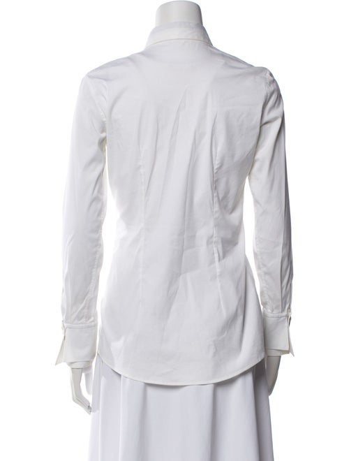 Brunello Cucinelli Long Sleeve Button-Up Top