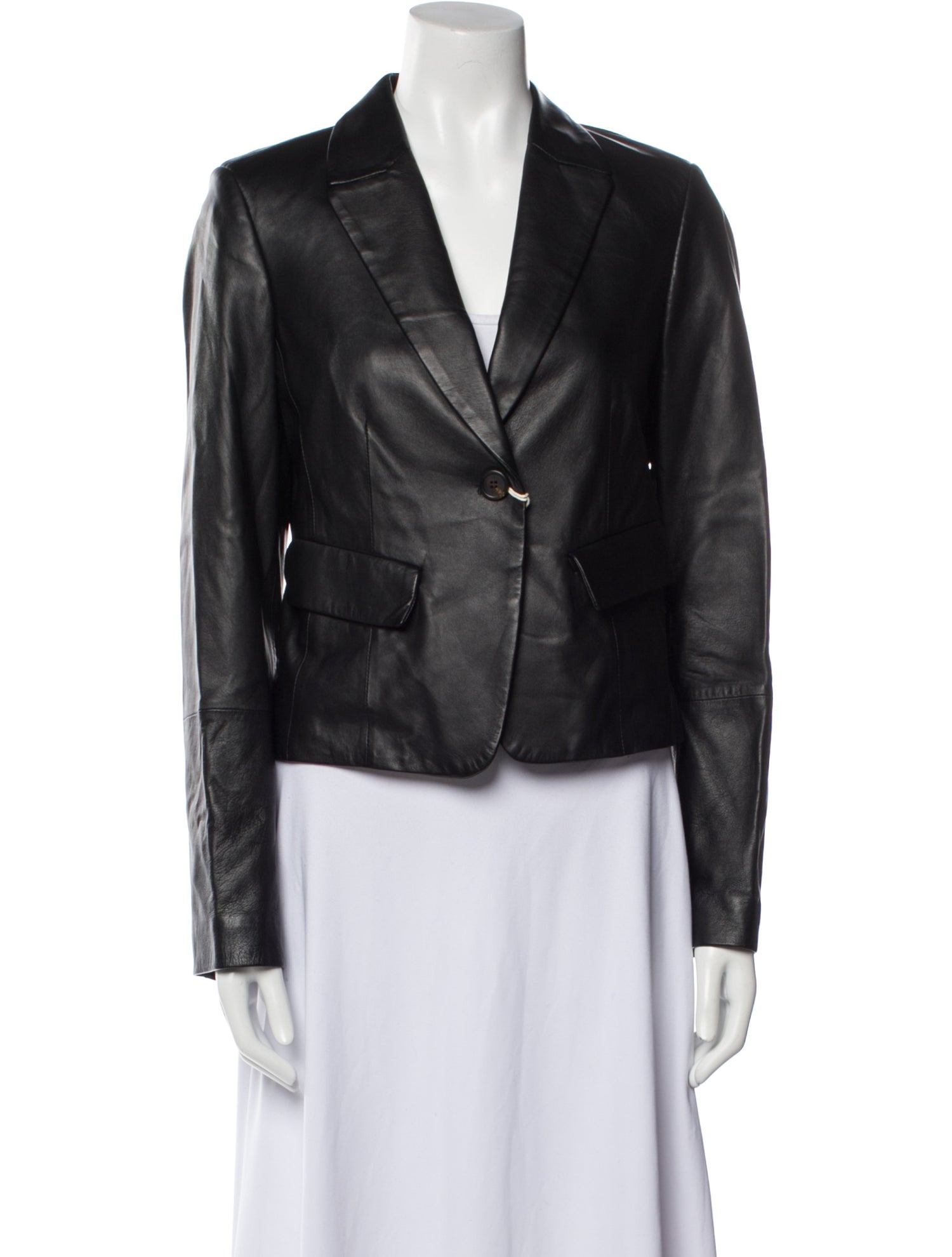 Brunello Cucinelli Leather Biker Jacket