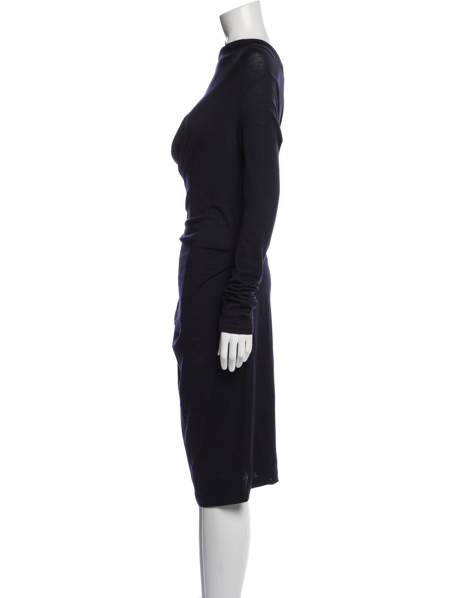 Brunello Cucinelli Cowl Neck Midi Length Dress