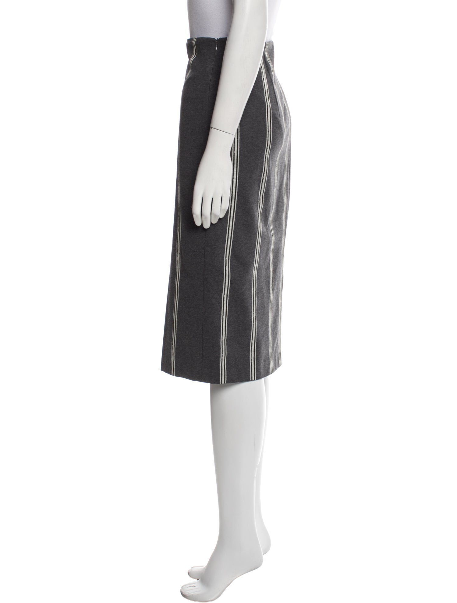 Brunello Cucinelli Striped Knee-Length Skirt