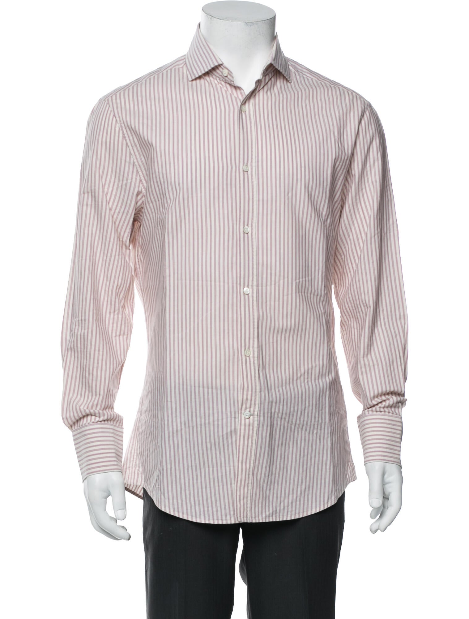 Brunello Cucinelli Striped Long Sleeve Shirt