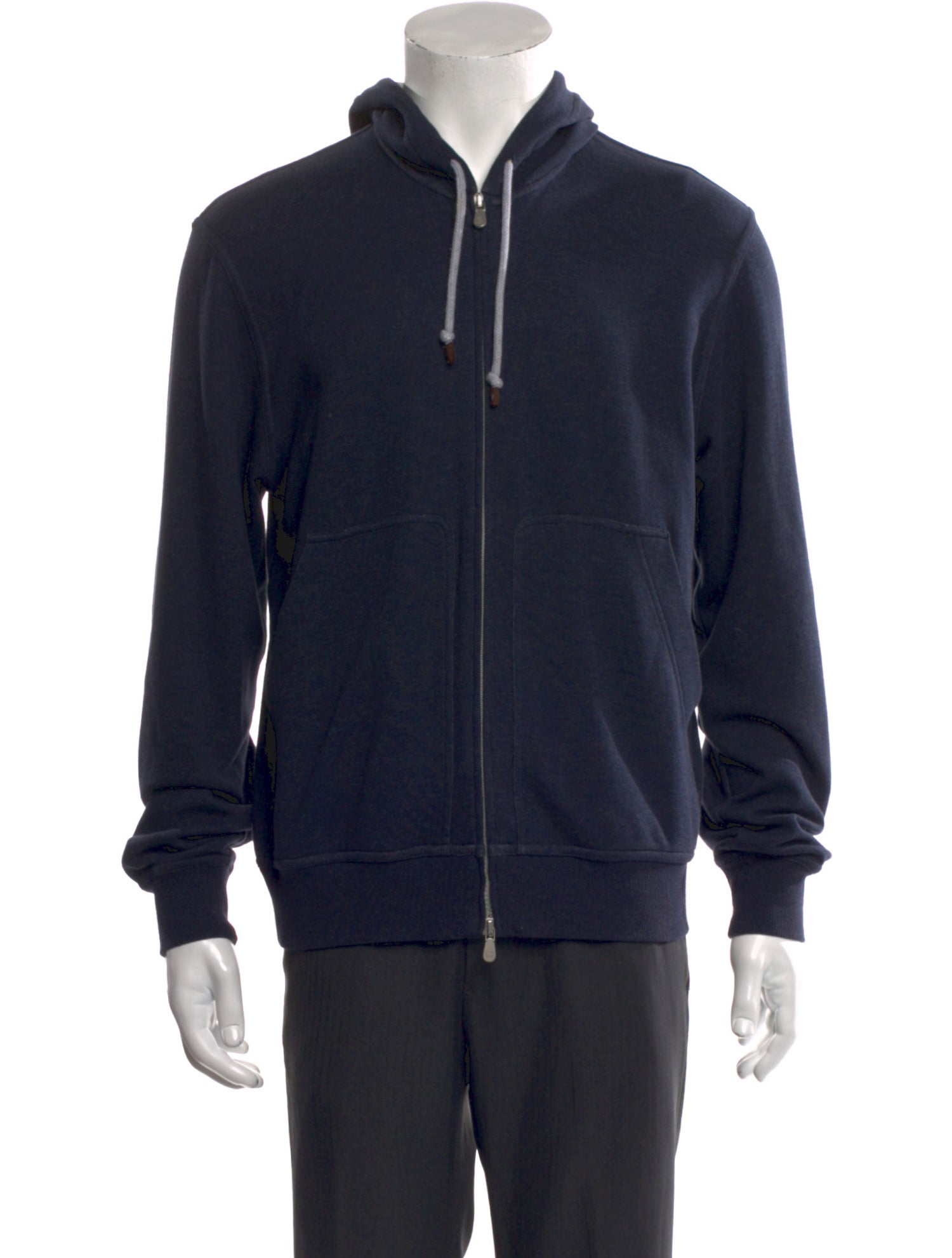 Brunello Cucinelli Mock Neck Long Sleeve Hoodie