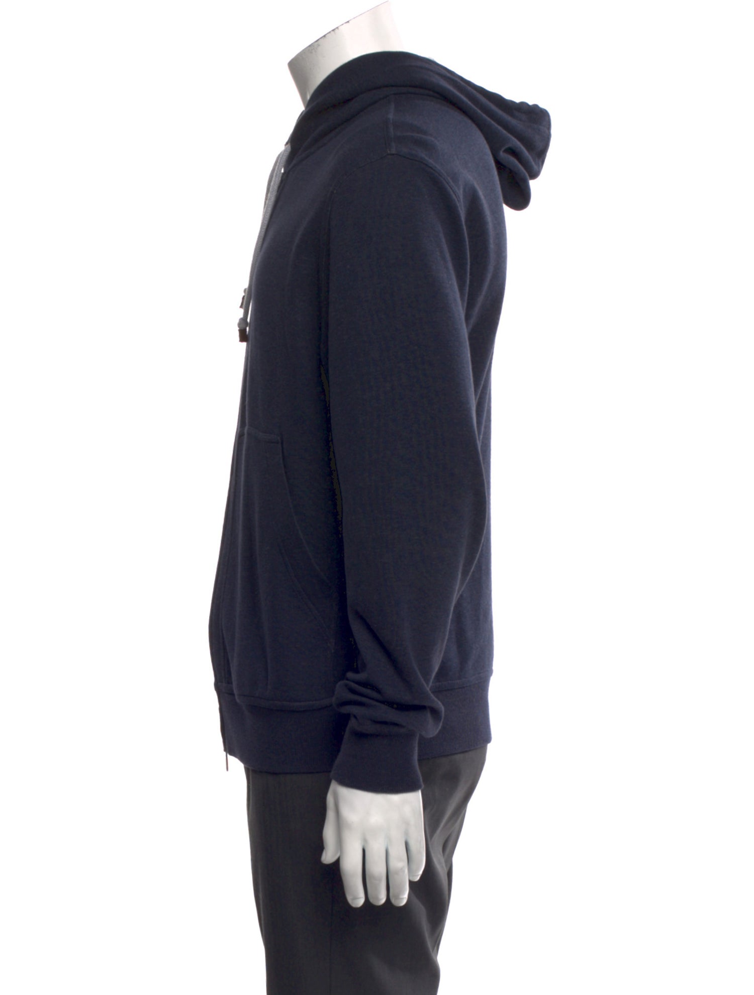 Brunello Cucinelli Mock Neck Long Sleeve Hoodie