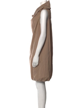 Brunello Cucinelli Cowl Neck Midi Length Dress