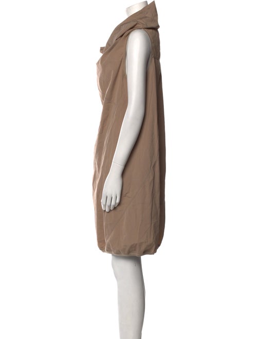 Brunello Cucinelli Cowl Neck Midi Length Dress