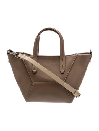 Brunello Cucinelli Leather Top Handle Bag