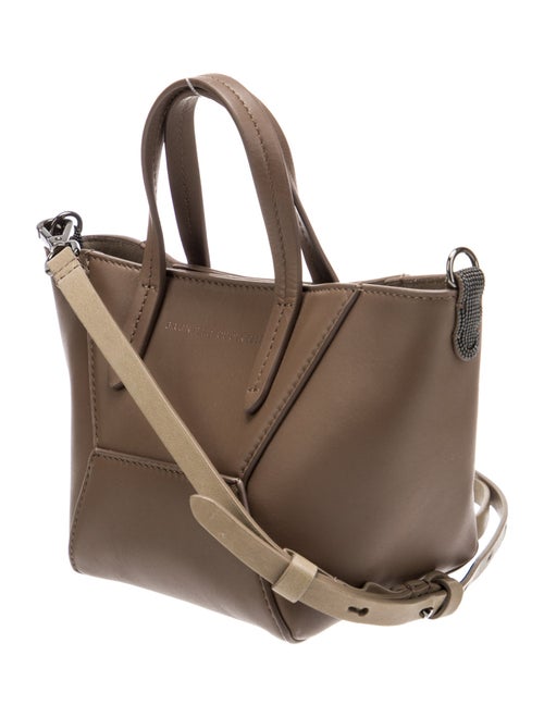 Brunello Cucinelli Leather Top Handle Bag