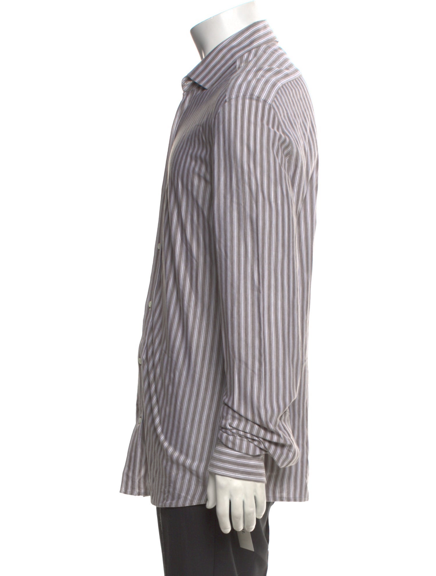 Brunello Cucinelli Striped Long Sleeve Shirt