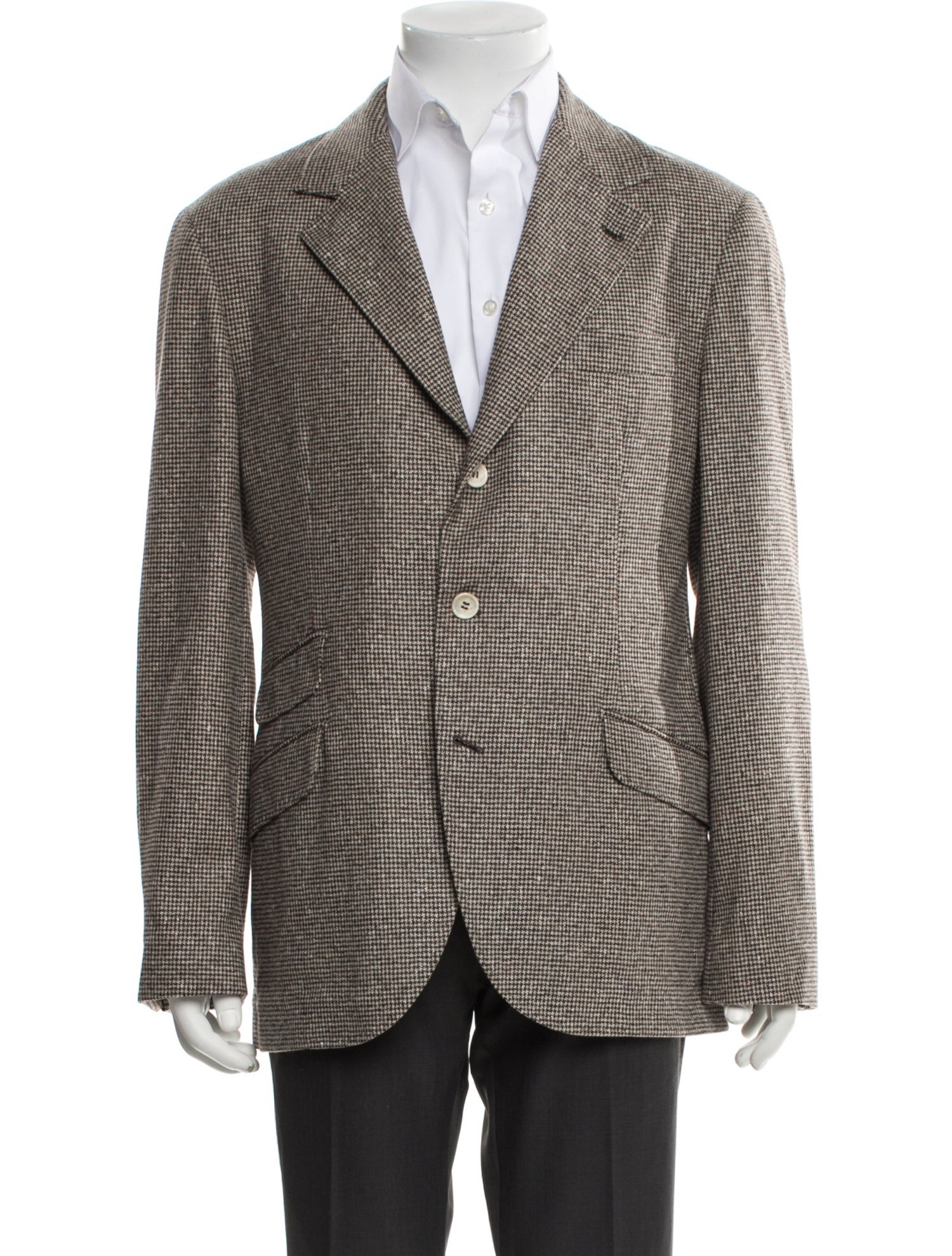 Brunello Cucinelli Houndstooth Print Blazer