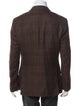 Brunello Cucinelli Linen Plaid Print Blazer