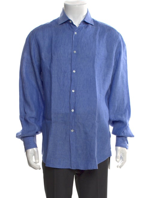 Brunello Cucinelli Linen Long Sleeve Dress Shirt