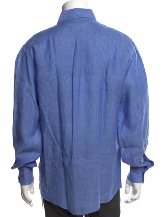 Brunello Cucinelli Linen Long Sleeve Dress Shirt