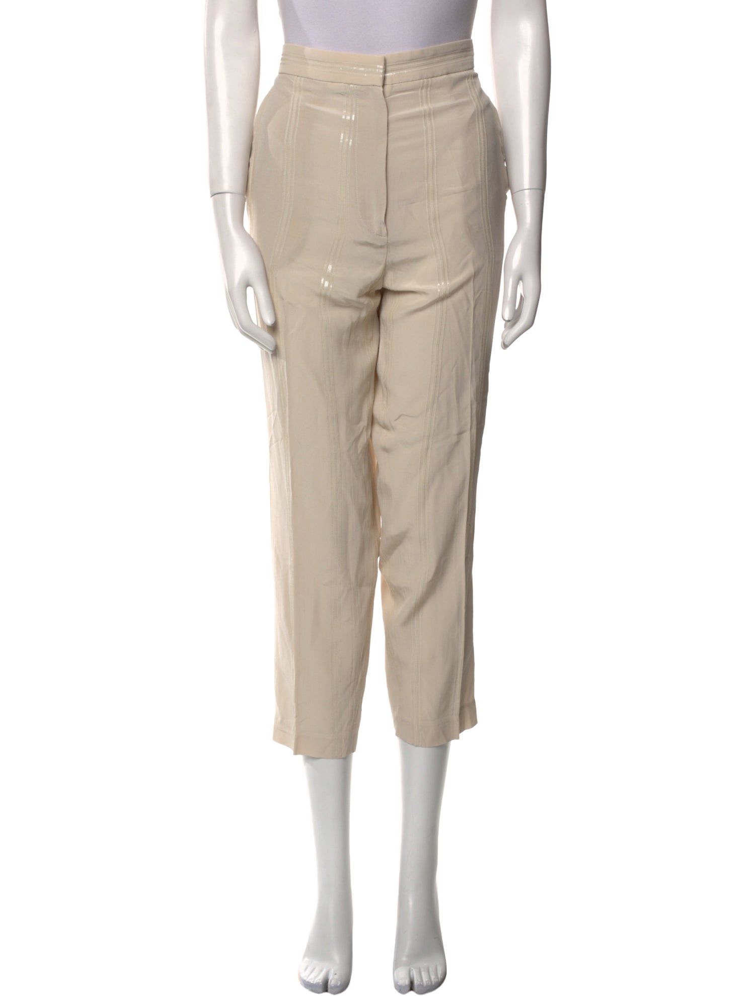 Brunello Cucinelli Silk Skinny Leg Pants