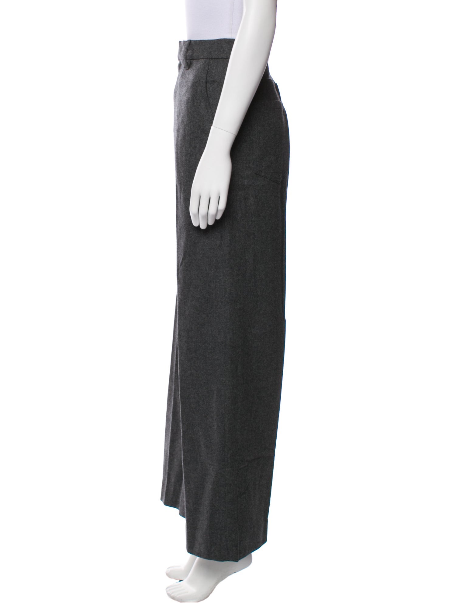 Brunello Cucinelli Virgin Wool Wide Leg Pants