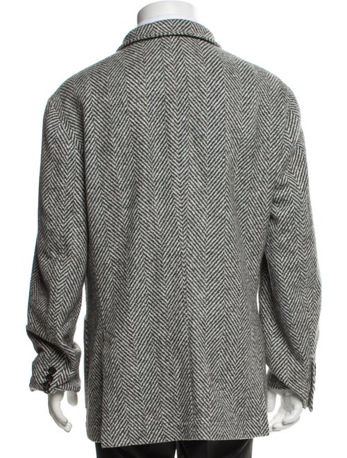 Brunello Cucinelli Cashmere Tweed Pattern Peacoat