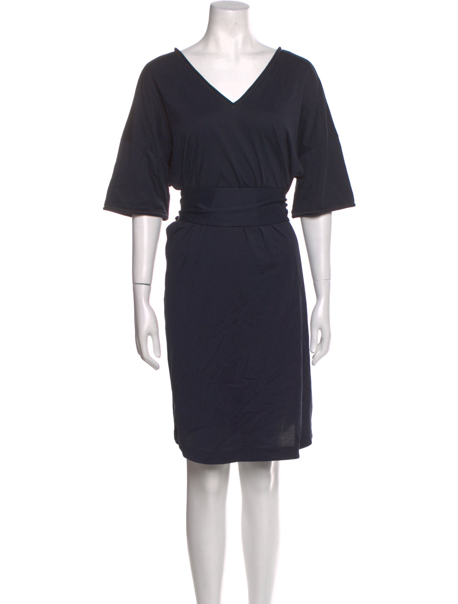 Brunello Cucinelli V-Neck Knee-Length Dress