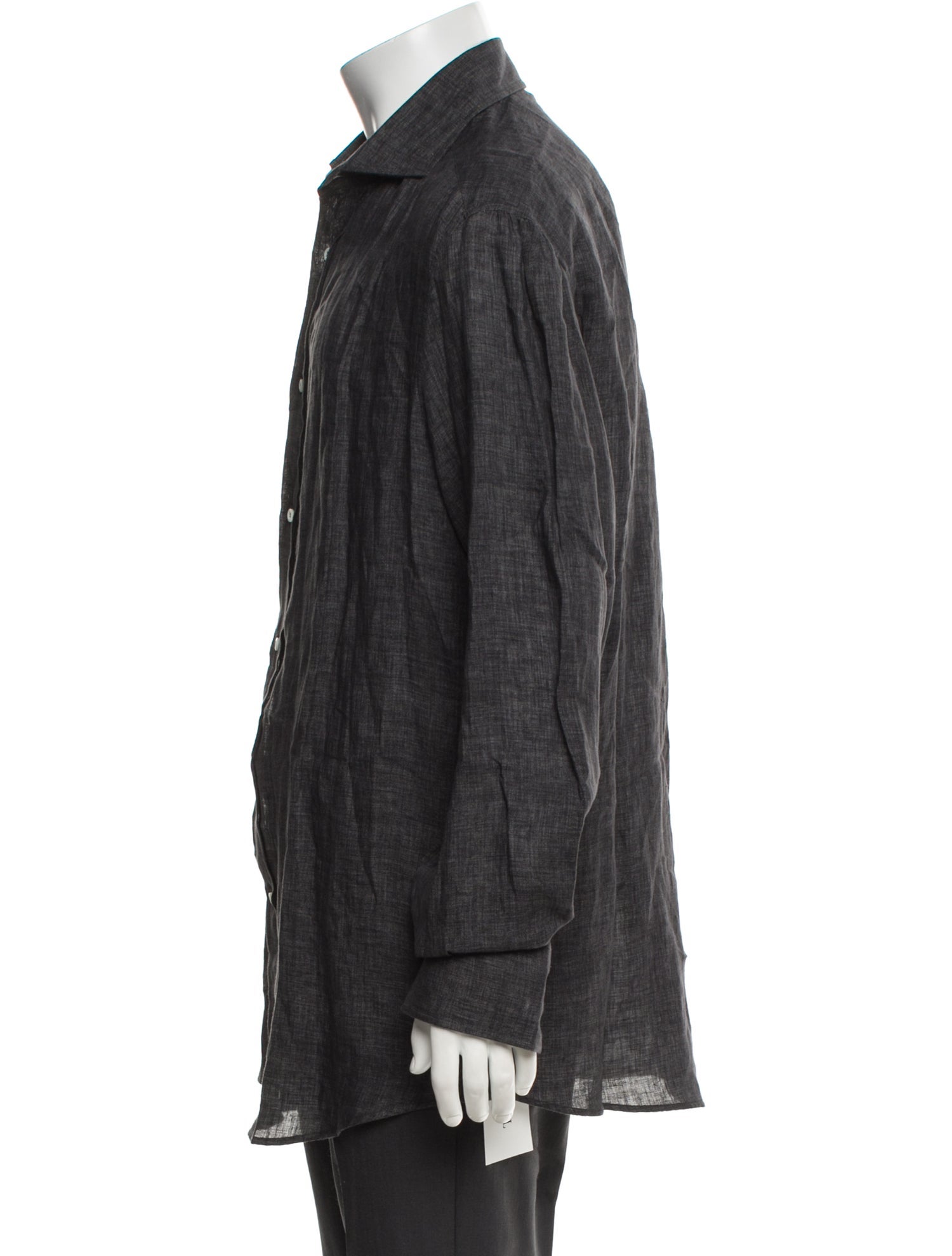 Brunello Cucinelli Linen Long Sleeve Shirt