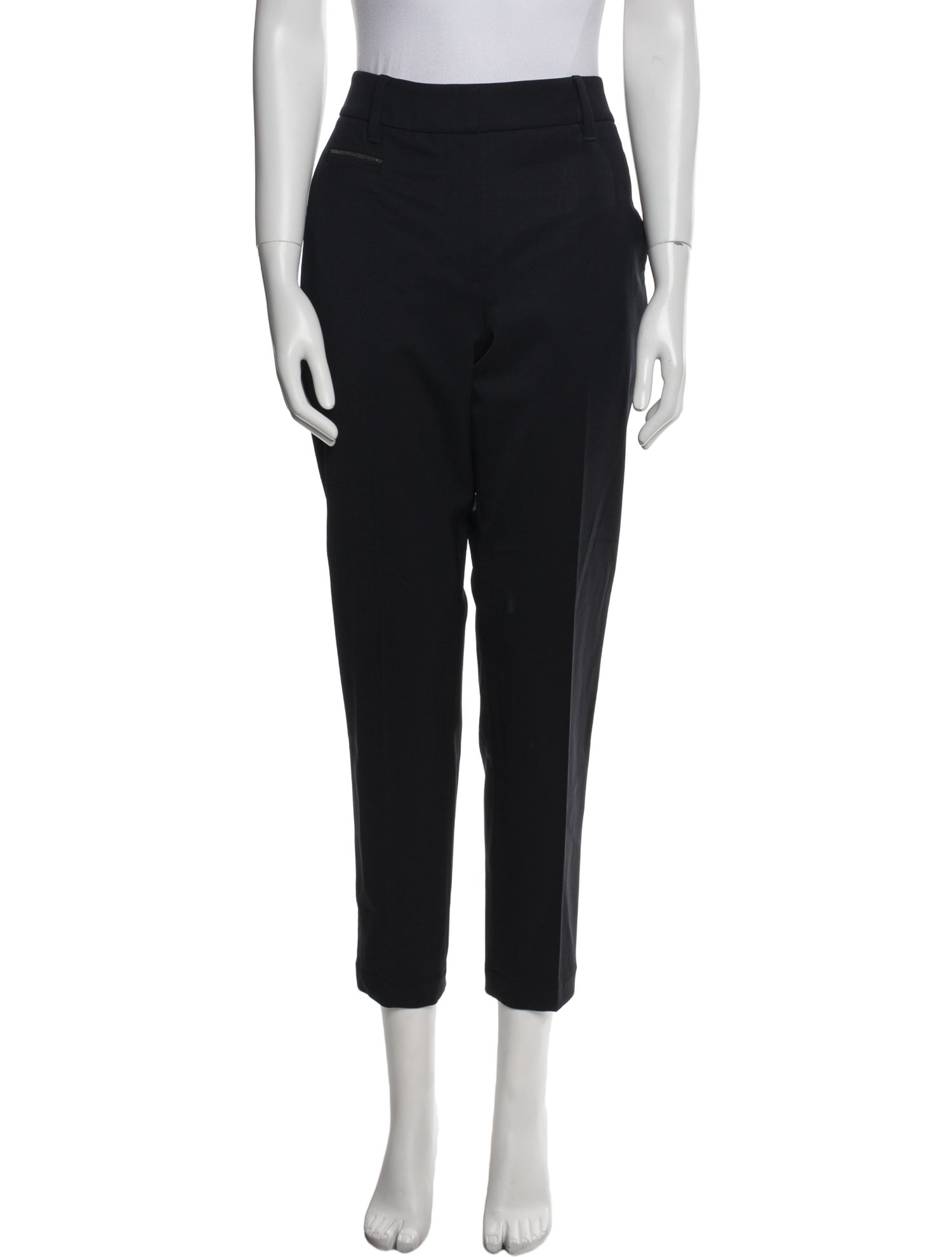 Brunello Cucinelli Virgin Wool Straight Leg Pants