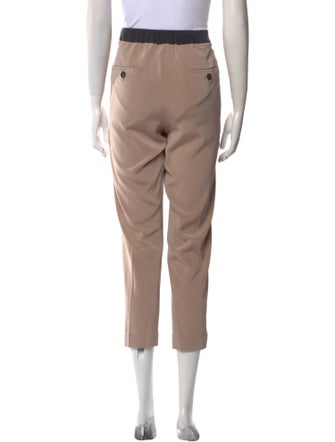 Brunello Cucinelli Silk Skinny Leg Pants