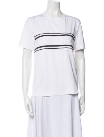 Brunello Cucinelli Graphic Print Crew Neck T-Shirt