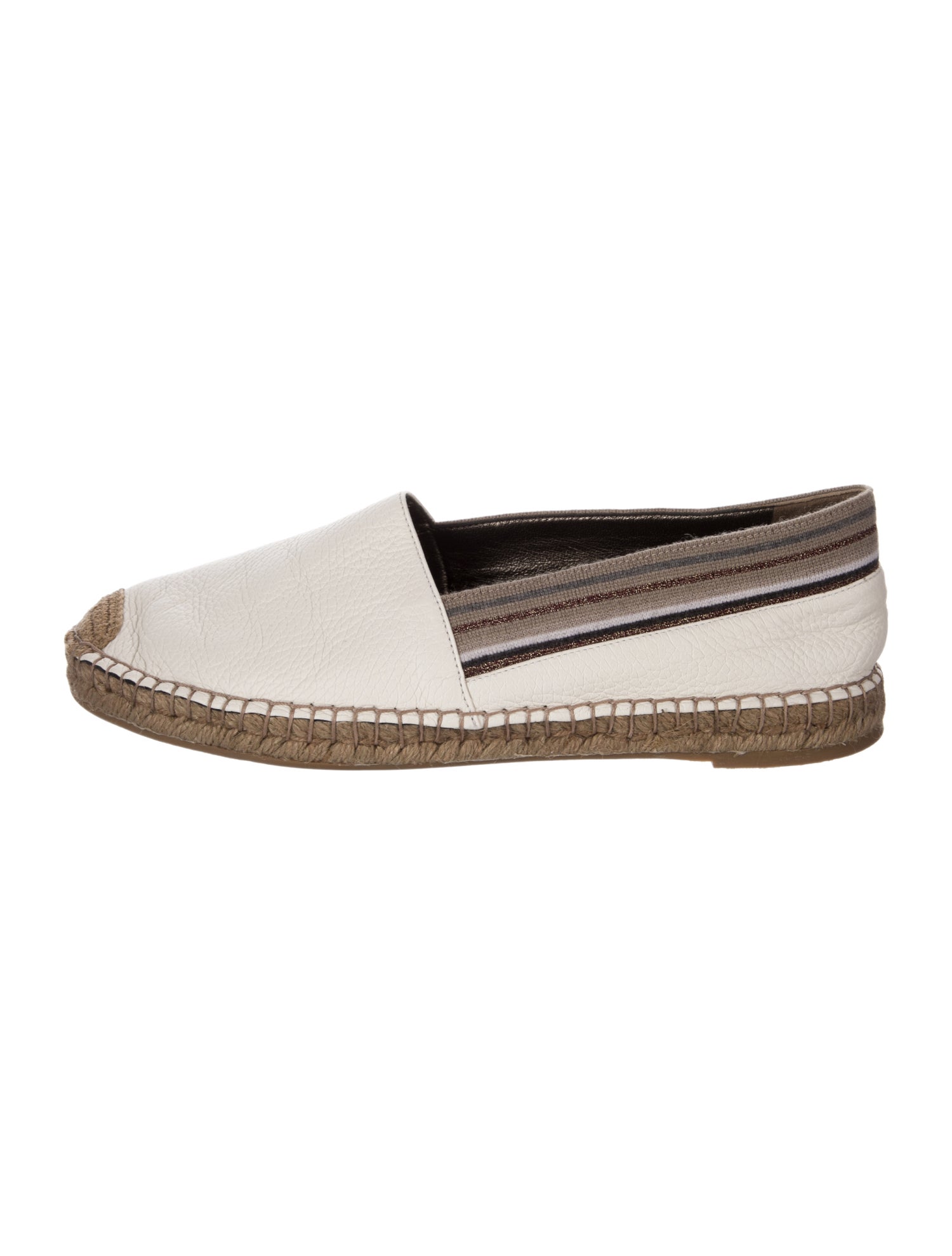 Brunello Cucinelli Leather Printed Espadrilles