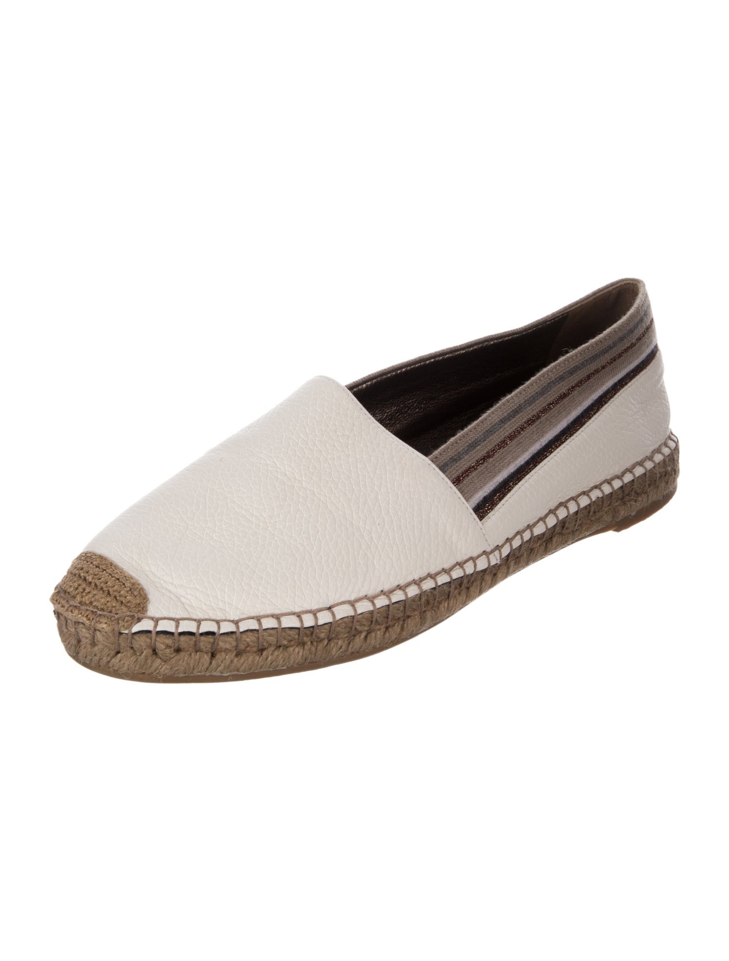 Brunello Cucinelli Leather Printed Espadrilles