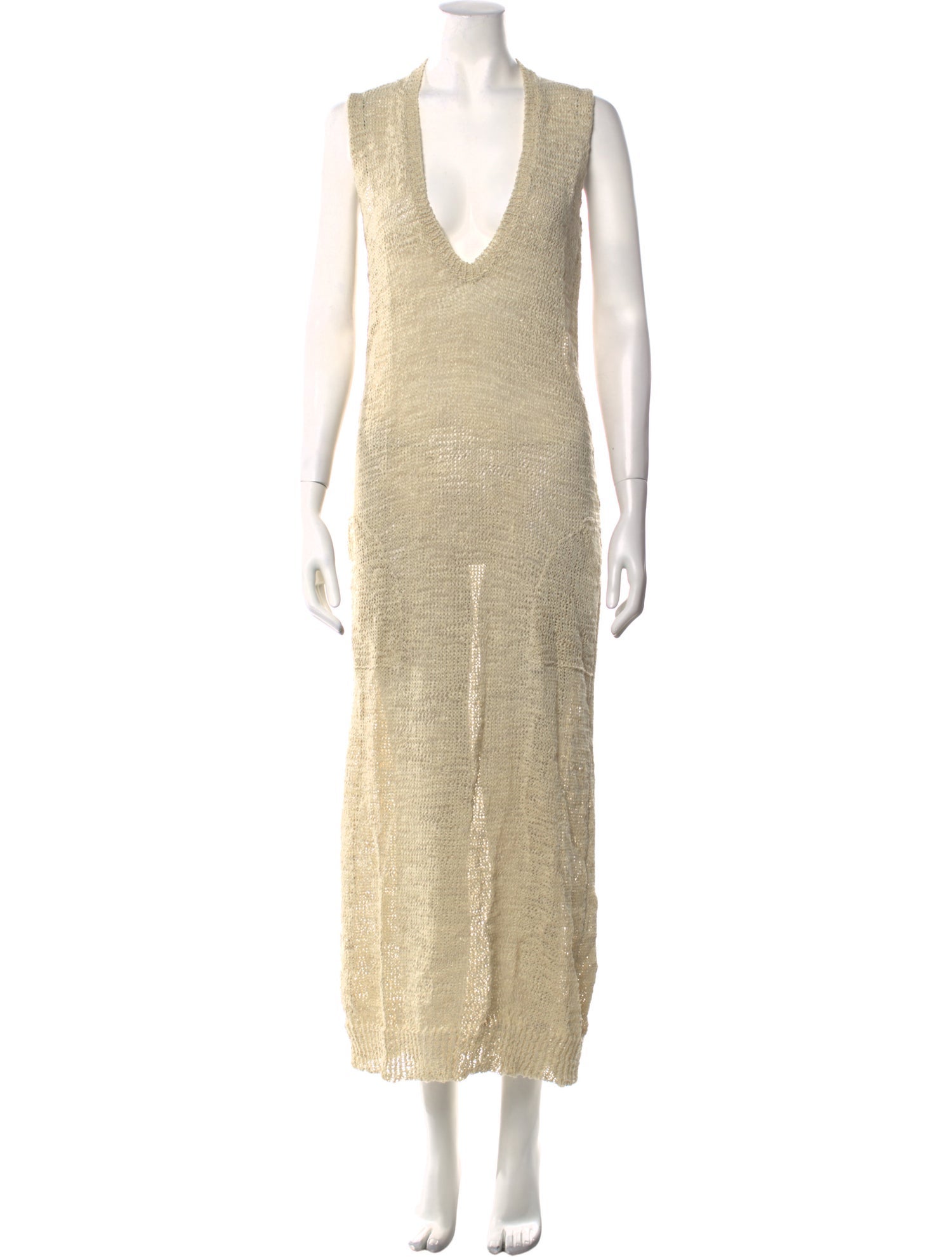 Brunello Cucinelli V-Neck Long Dress