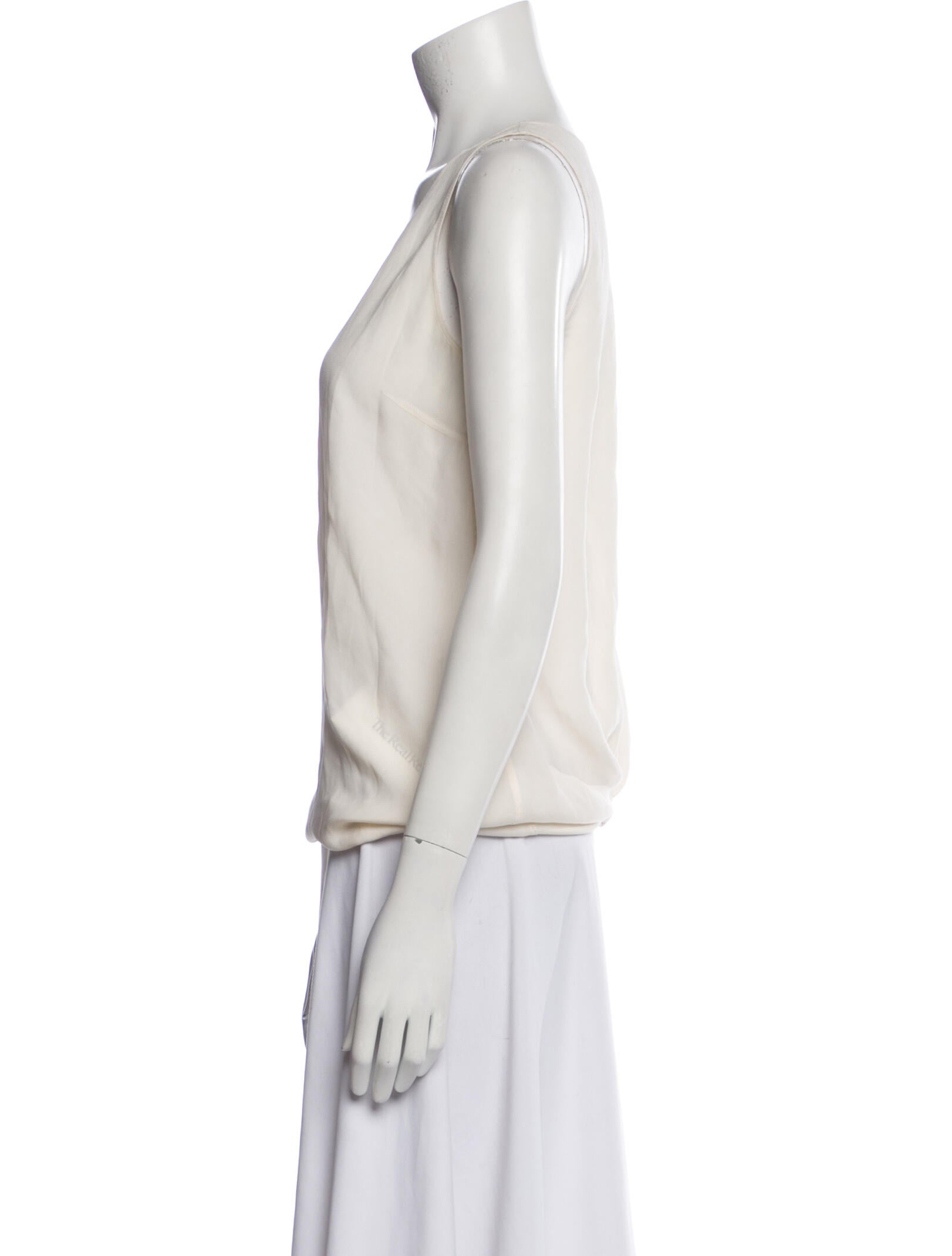 Brunello Cucinelli Silk V-Neck Top