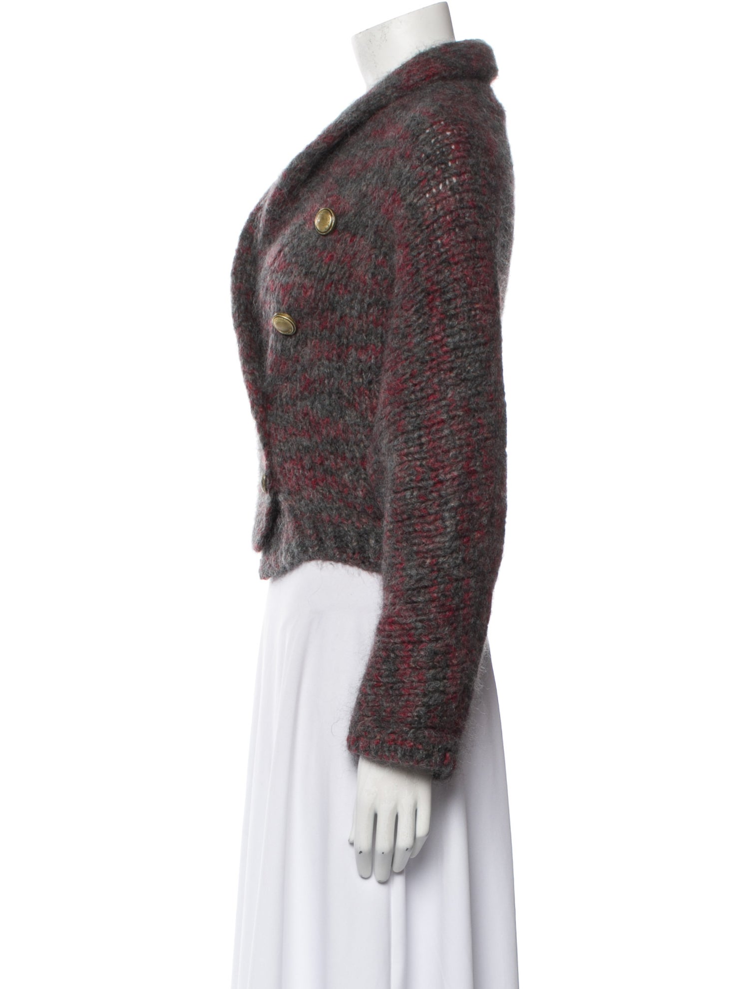 Brunello Cucinelli Mohair Tweed Pattern Sweater