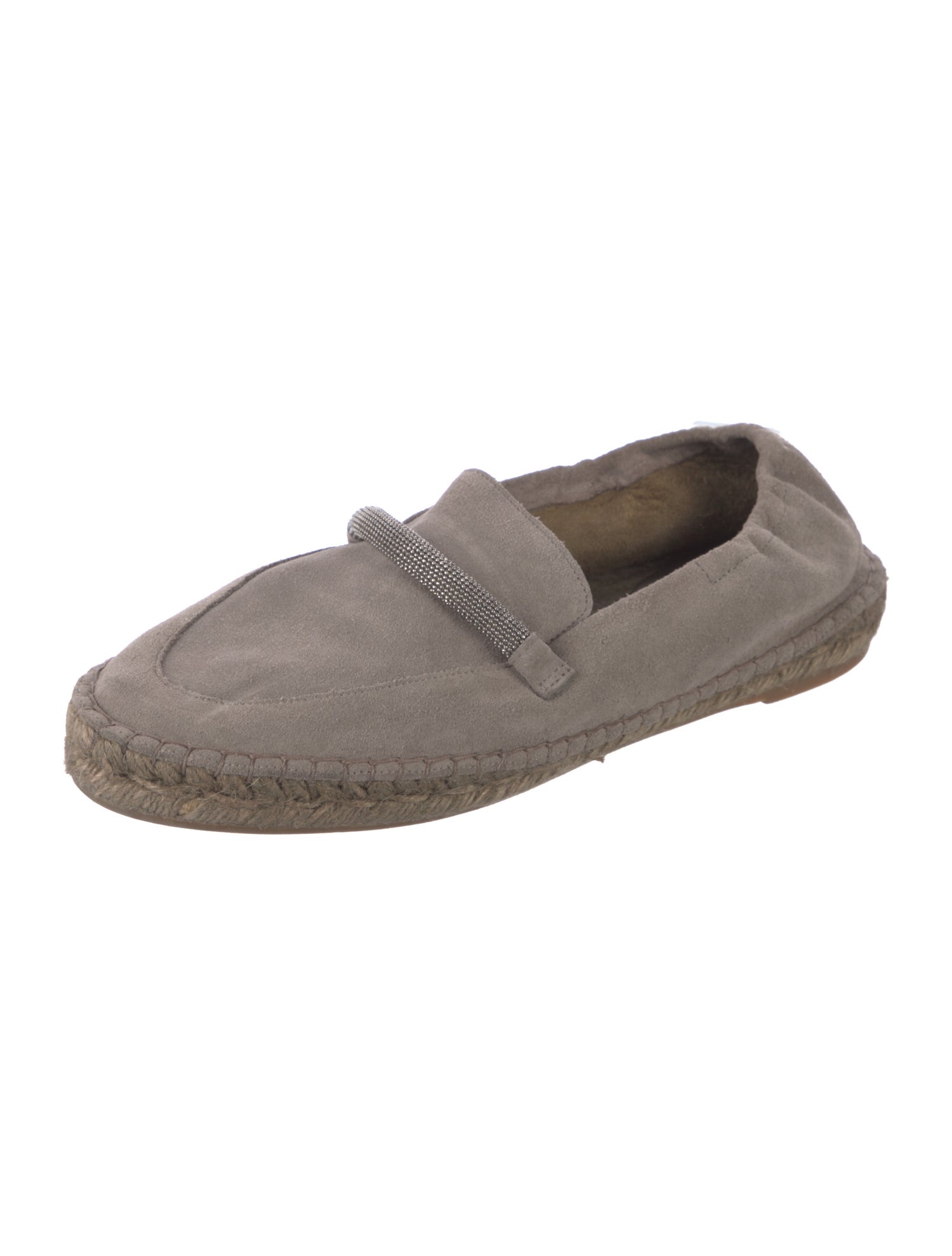 Brunello Cucinelli Monili Suede Espadrilles
