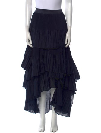 Brunello Cucinelli Ruffle Embellishment Midi Length Skirt