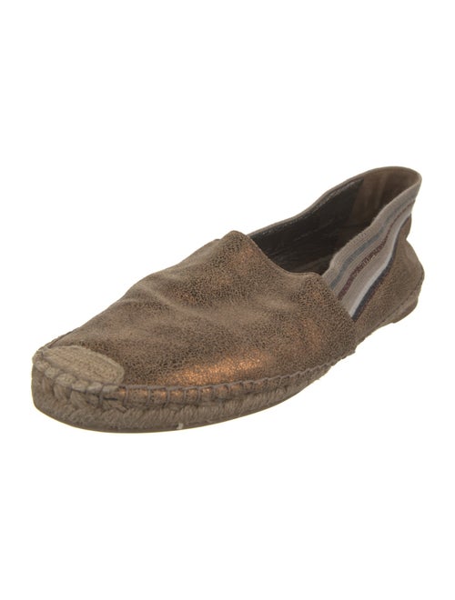 Brunello Cucinelli Leather Printed Espadrilles