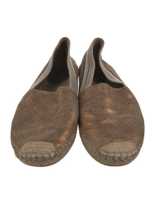 Brunello Cucinelli Leather Printed Espadrilles