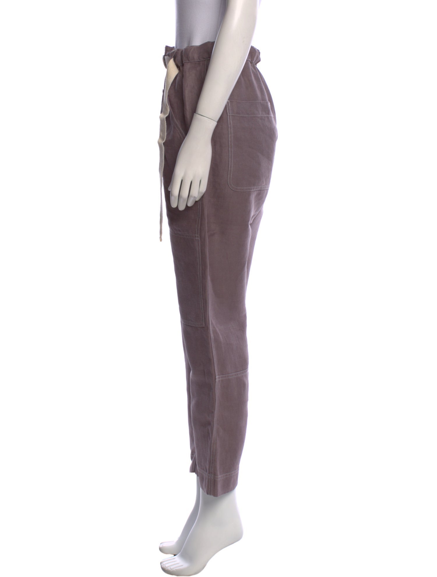 Brunello Cucinelli Linen Straight Leg Pants