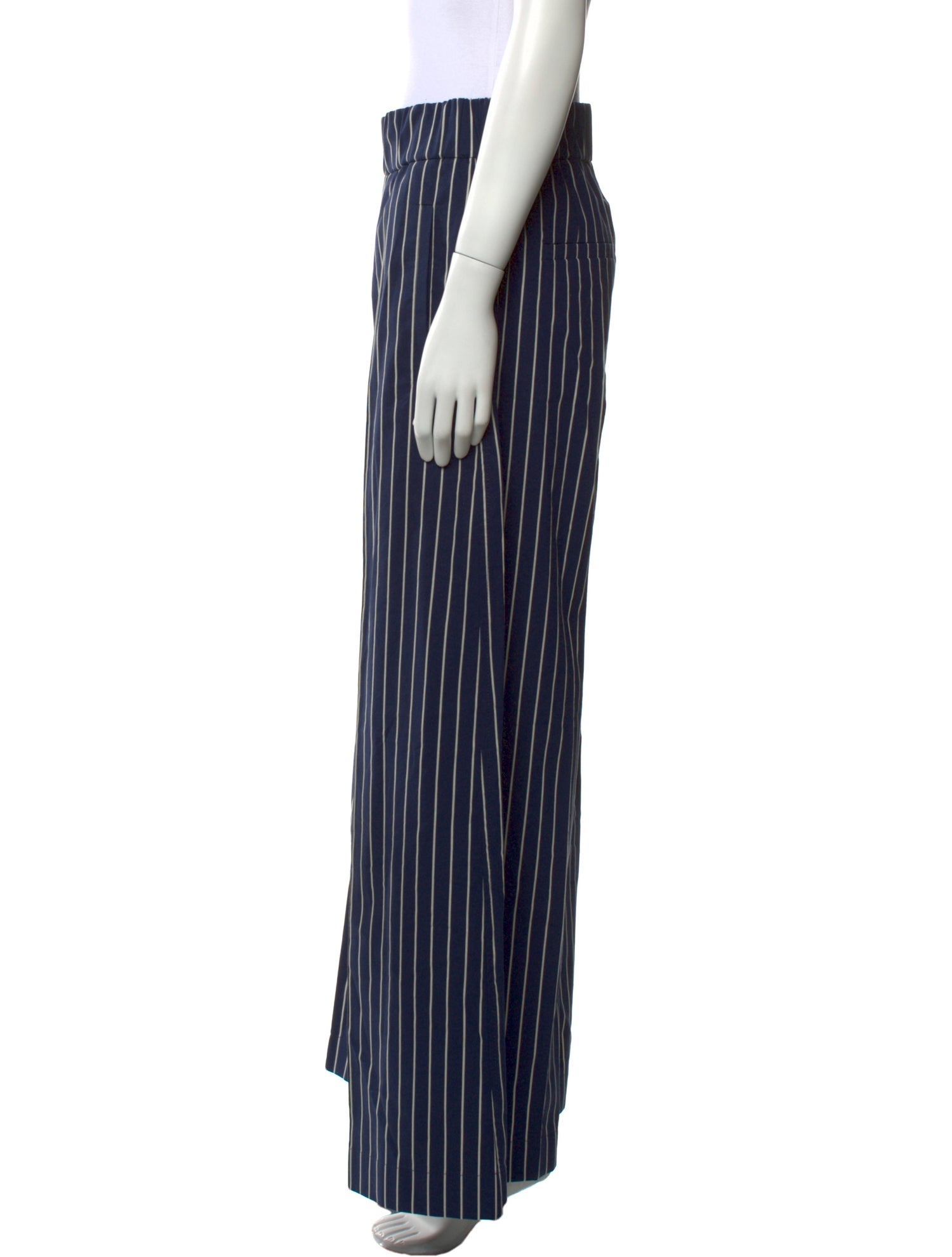 Brunello Cucinelli Striped Wide Leg Pants