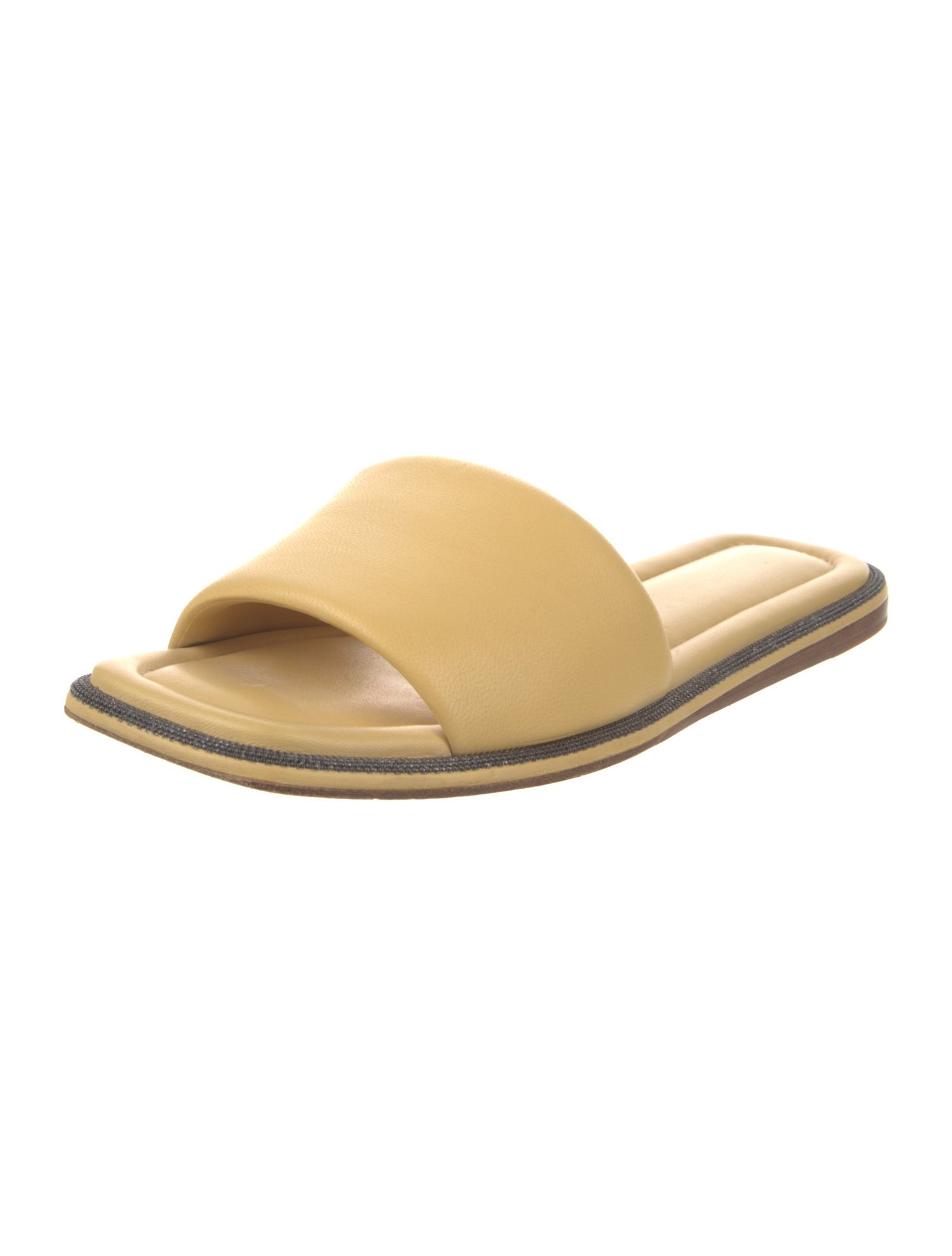 Brunello Cucinelli Leather Slides