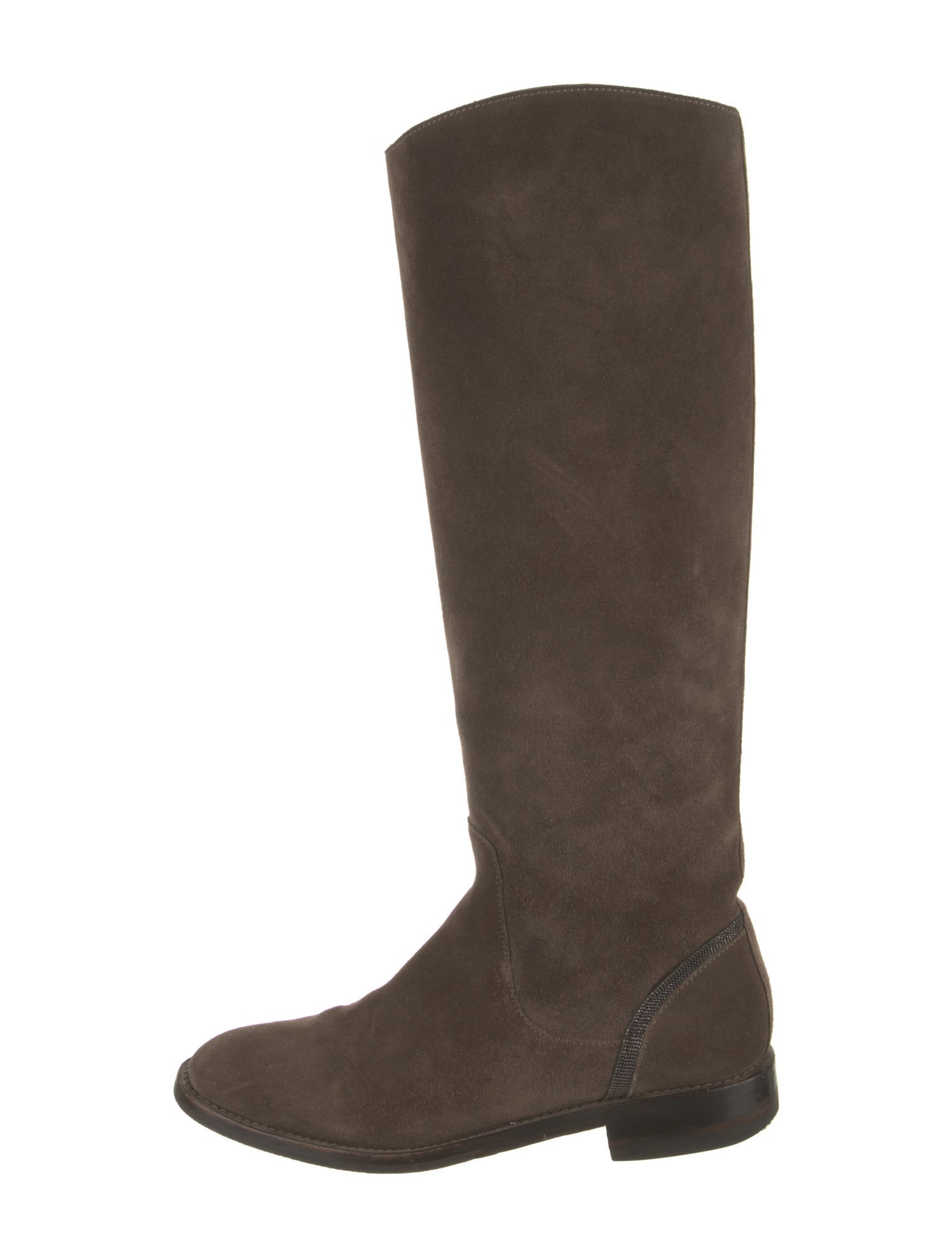 Brunello Cucinelli Suede Riding Boots