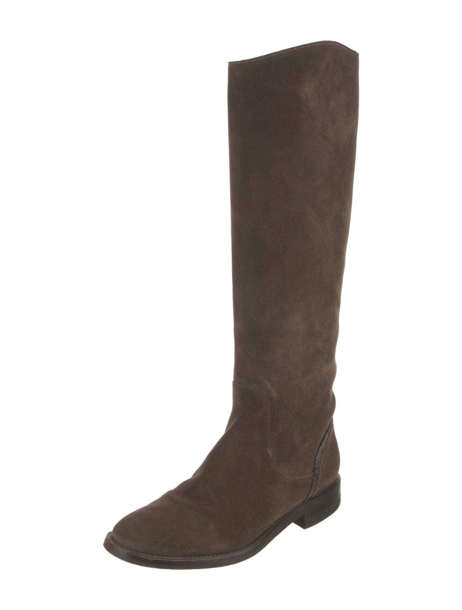 Brunello Cucinelli Suede Riding Boots