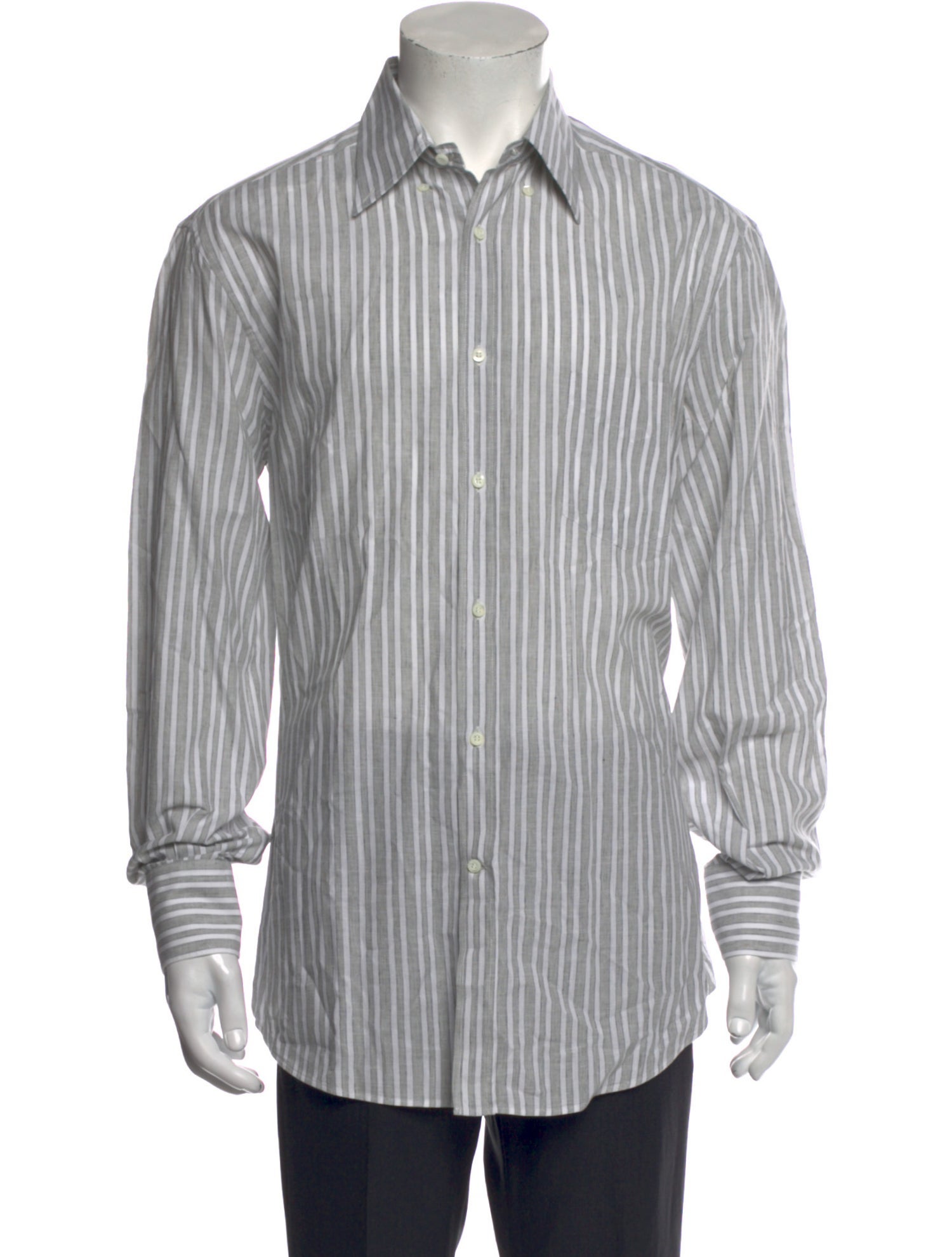 Brunello Cucinelli Striped Long Sleeve Shirt