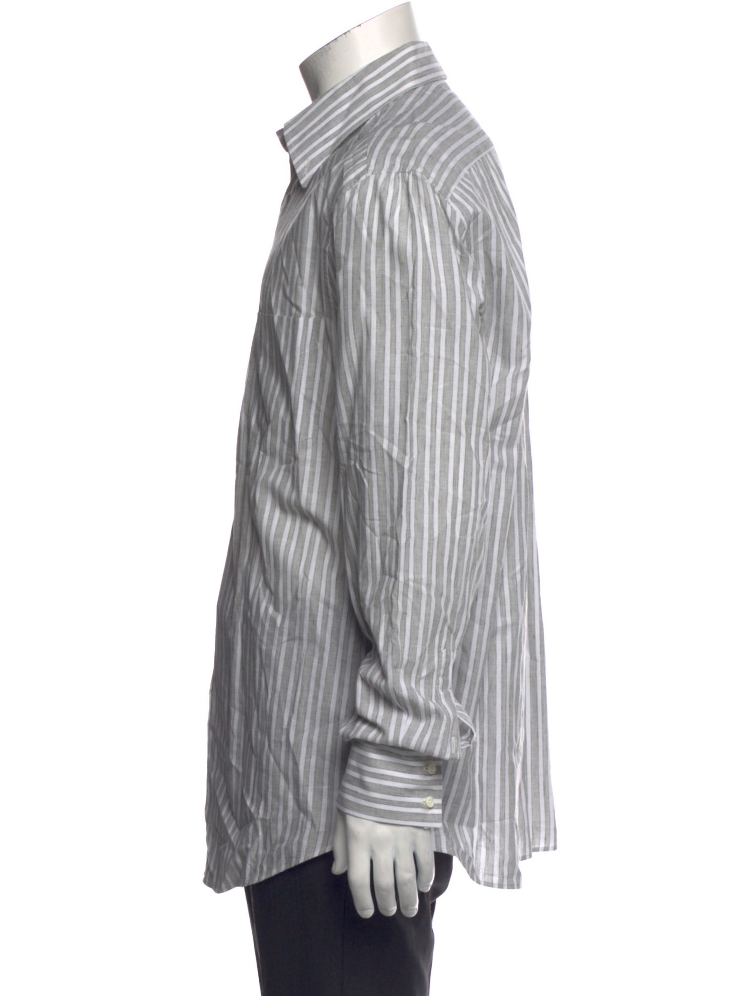 Brunello Cucinelli Striped Long Sleeve Shirt
