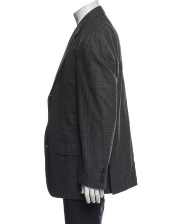 Brunello Cucinelli Wool Plaid Print Two-Piece Blazer