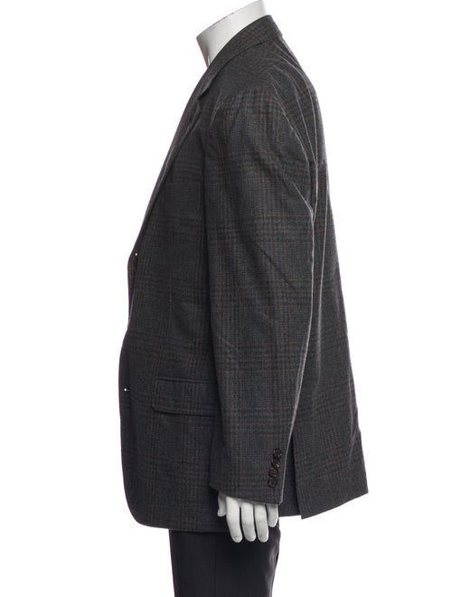 Brunello Cucinelli Wool Plaid Print Two-Piece Blazer