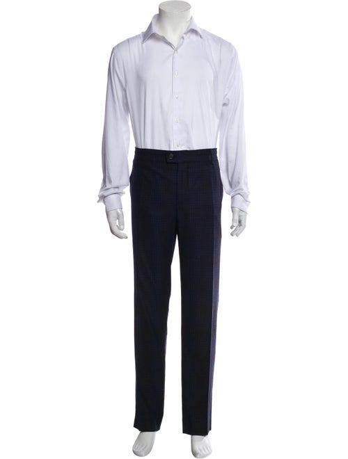 Brunello Cucinelli Wool Plaid Print Two-Piece Suit