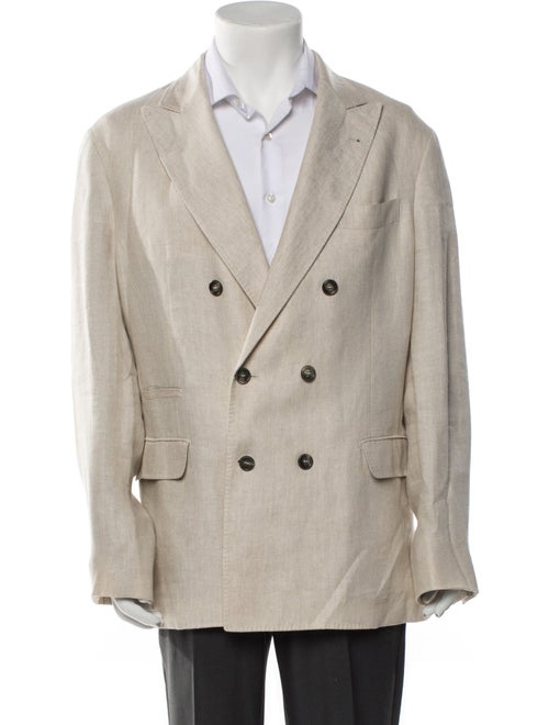 Brunello Cucinelli Linen Peacoat