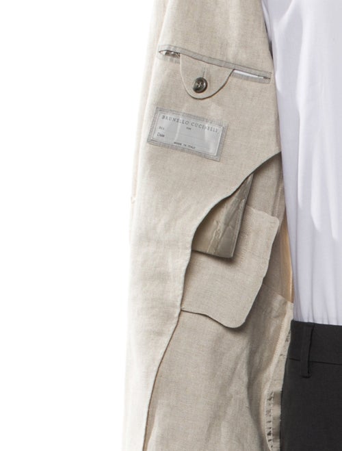 Brunello Cucinelli Linen Peacoat