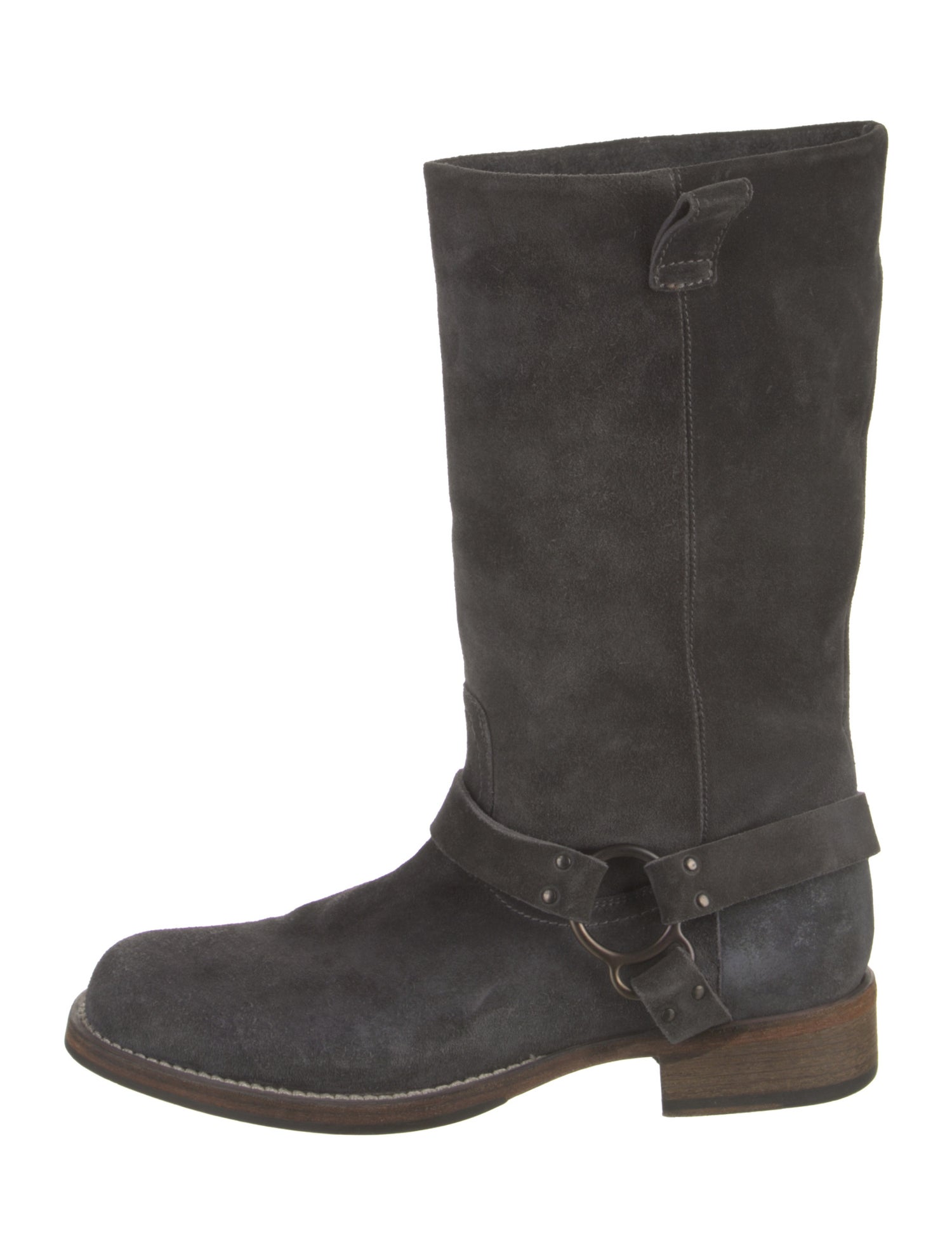 Brunello Cucinelli Suede Moto Boots