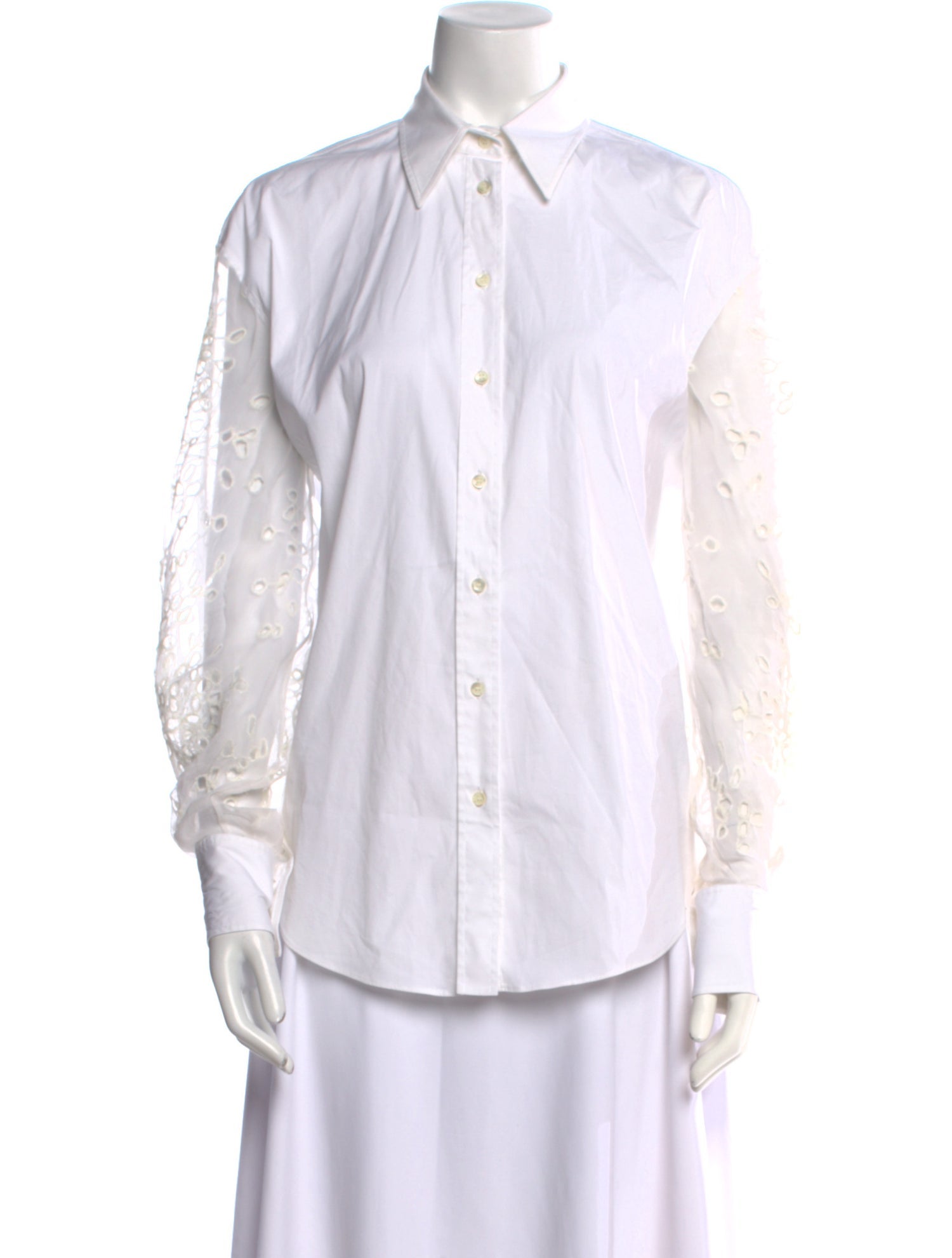 Brunello Cucinelli Long Sleeve Button-Up Top