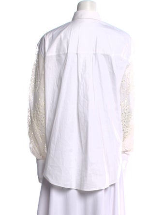 Brunello Cucinelli Long Sleeve Button-Up Top